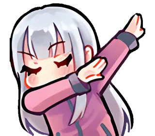 💓 动漫, Dab, 卡通, 人物, 贴纸 telegram sticker