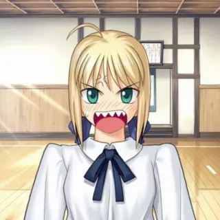 💙 Saber Fate/stay night Anime, Manga, Fate Stay Night, Saber, Dibujos animados telegram sticker