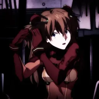 🎪 Asuka Langley Soryu Neon Genesis Evangelion anime, character, manga, Asuka Langley, Evangelion telegram sticker
