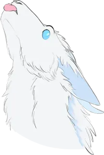 Fluffdragon telegram stickers