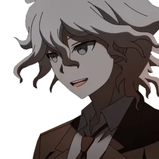 🧐 Nagito Komaeda Danganronpa anime, cartoon, character, nagito komaeda, danganronpa telegram sticker
