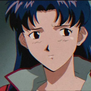 🦋 Misato Katsuragi Neon Genesis Evangelion anime, misato, evangelion, cartoon telegram sticker