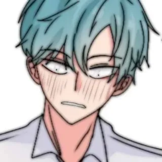 🎧 Anime, Mangá, Desenho animado, Menino, Bravo, Personagem, Ilustração whatsapp sticker