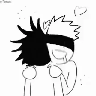 ❤️ @Hawks anime, cartoon, hart, liefde, kunst telegram sticker
