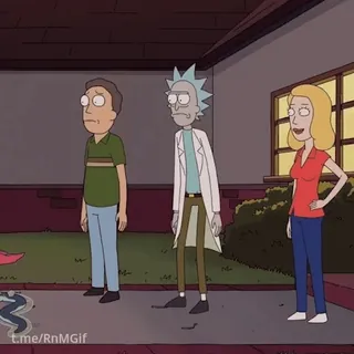 🤦♂️ Rick Sanchez Rick and Morty t.me/RnMGif rick et morty, dessin animé, animé, animation adulte, comédie telegram sticker