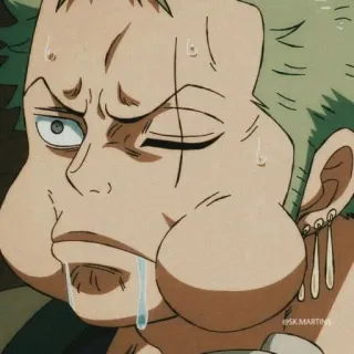 🌽 Zoro One Piece anime, one piece, zoro, funny, eating, cartoon telegram sticker