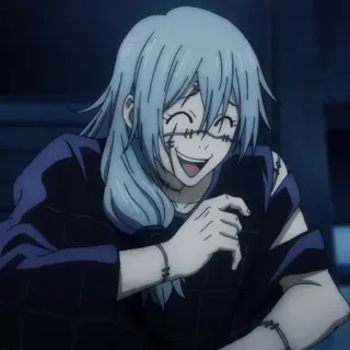 🎭 Mahito Jujutsu Kaisen Anime, Mahito, Espírito amaldiçoado, Jujutsu Kaisen, Vilão telegram sticker