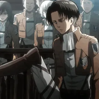 🏹 Levi Ackerman Attack on Titan Anime, Manga, Postać, Levi, Atak Tytanów telegram sticker