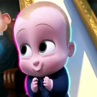 😍 Boss Baby The Boss Baby bébé, costume, dessin animé, bébé boss, mignon, drôle telegram sticker