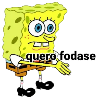 😕 Spongebob Squarepants quero fodase spongebob, cartoon, offensive, animated telegram sticker