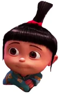 😀 Agnes Despicable Me Cartoon, Mädchen, Animation, Figur, Ich Einfach Unverbesserlich telegram sticker