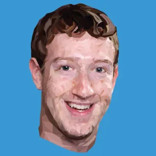 😄 Mark Zuckerberg Mark Zuckerberg, Facebook, Technologie, Meta, PDG telegram sticker
