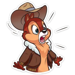 😬 Chip cartoon, chipmunk, disney, animation, cute telegram sticker