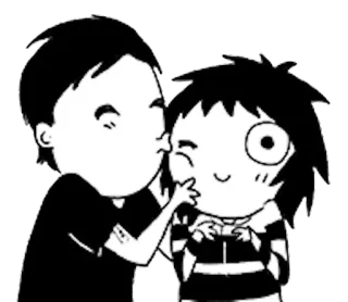 😘 kartun, ciuman, cinta, persahabatan, pasangan, kasih sayang telegram sticker