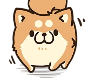 🐶 Hund, Shiba Inu, süß, Tier, Cartoon telegram sticker