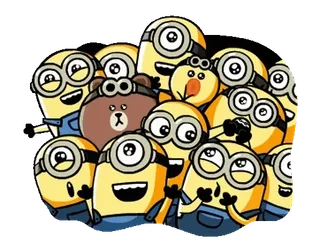 🐻 Minions Despicable Me Minions, Cartoon, Figur, Lustig, Süß, Ich Einfach Unverbesserlich telegram sticker