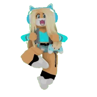 🎈 roblox, อวตาร, เกม, ผู้หญิง, เกมเมอร์ whatsapp sticker