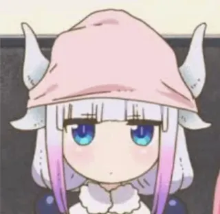 🍥 Kanna Kamui Miss Kobayashi's Dragon Maid Anime, Drache, Kanna Kamui, Kawaii, Süß, Miss Kobayashi's Dragon Maid, Chibi whatsapp sticker
