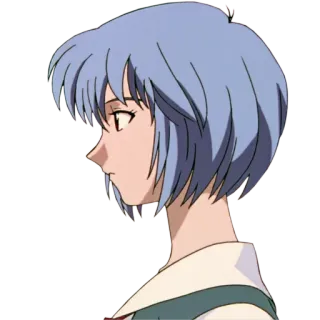 😕 Rei Ayanami Evangelion Anime, Mangá, Neon Genesis Evangelion, Rei Ayanami whatsapp sticker
