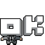 👍 OK 확인, 승인, 동의, 픽셀 아트, 도트, 긍정 telegram sticker