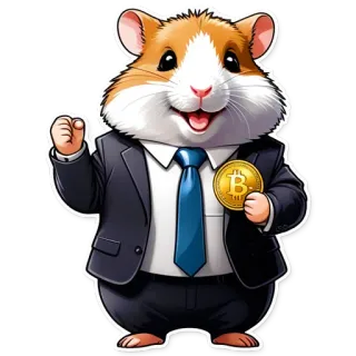 😄 criceto, bitcoin, crypto, completo, animale, affari, valuta, finanza telegram sticker