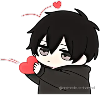 🥰 anime, heart, love, cartoon, cute whatsapp sticker