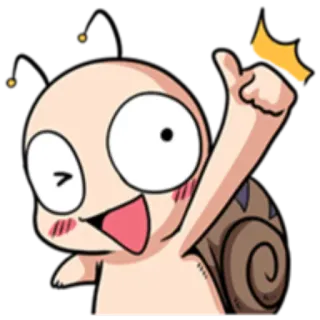 👍 การ์ตูน, อิโมจิ, ยกนิ้วโป้ง, ตัวละคร, มีความสุข telegram sticker