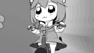🚲 Anime, Chica gato, Bicicleta, Kawaii, Manga whatsapp sticker