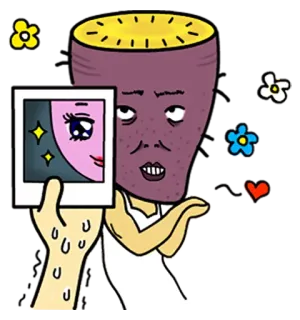 😆 漫画, ステッカー, アート, イラスト, イラストレーション whatsapp sticker