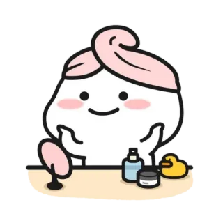 🪃 Trang điểm, Làm đẹp, Hoạt hình, Dễ thương, Cô gái, Mỹ phẩm telegram sticker