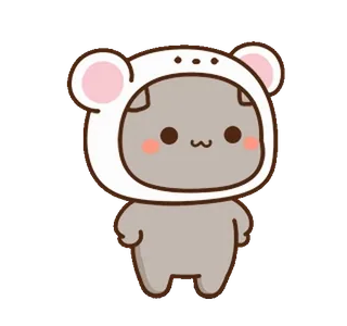 👩🚀 fofo, desenho animado, animal, urso, adesivo telegram sticker