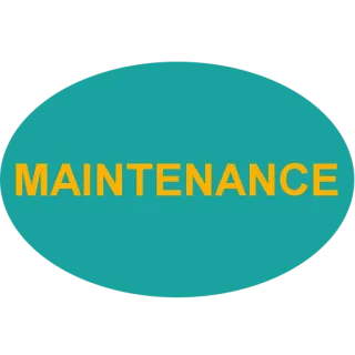 ❗ MAINTENANCE manutenzione, avviso, cartello, riparazione, assistenza telegram sticker
