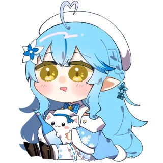 🤤 anime, cute, kawaii, chibi, digital art, cartoon telegram sticker