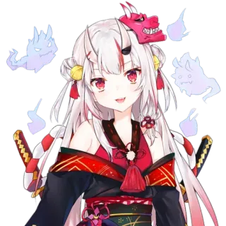 ☺️ Anime, VTuber, Cornes, Japonais, Personnage, Kawaii telegram sticker