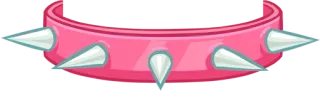 ✨ pink, spikes, collar, dog collar, accessories telegram sticker