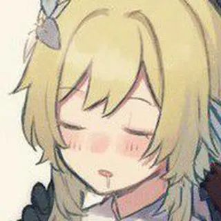 ⛸ anime, cute, girl, sleeping, kawaii telegram sticker