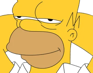 🙃 Homer Simpson The Simpsons homer, simpson, cartoon, character, funny, adult animation telegram sticker