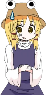 😅 Anime, Topi katak, Lucu, Karakter telegram sticker
