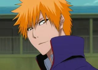 🙃 Ichigo Kurosaki Bleach anime, manga, ichigo, kurosaki telegram sticker