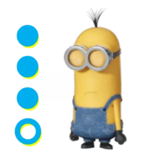 😕 Minion Despicable Me minion, cartoon, funny, character telegram sticker