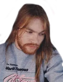 😕 Axl Rose Riki Rachtman
World Famous axl rose, sänger, musiker, guns n roses telegram sticker