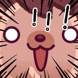 🤔 卡通, 动物, 震惊, 惊叹, 惊讶 telegram sticker
