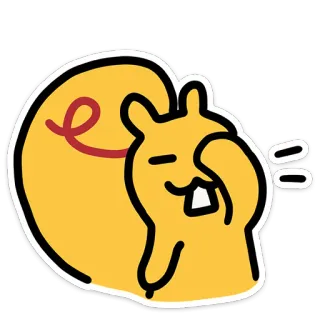 🤦‍♂️ Eichhörnchen, Cartoon, Tier, niedlich, schläfrig, fröhlich, kawaii telegram sticker