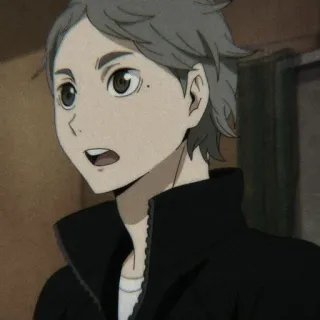 ⚫ Sugawara Koushi Haikyuu!! Sugawara Koushi, Haikyuu, anime, manga, karasuno, volleyball telegram sticker