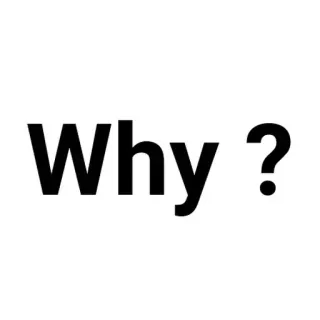 💬 Why? question, pourquoi, texte, simple whatsapp sticker