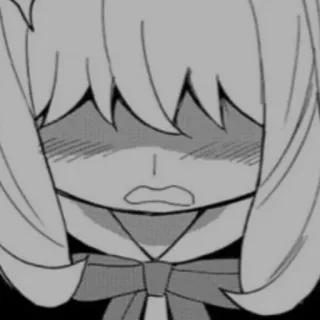 🎀 Anime, traurig, weinend, Mädchen, Cartoon telegram sticker