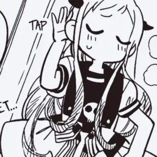 🥬 Nene Yashiro Toilet-bound Hanako-kun TAP Anime, Manga, Mignon, Nene Yashiro, Toilet-bound Hanako-kun, Uniforme scolaire telegram sticker