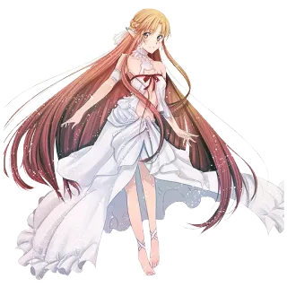 🦋 Asuna Yuuki Sword Art Online Anime, Sword Art Online, Asuna, Fantasy, Elfo, Personaggio, Arte digitale telegram sticker