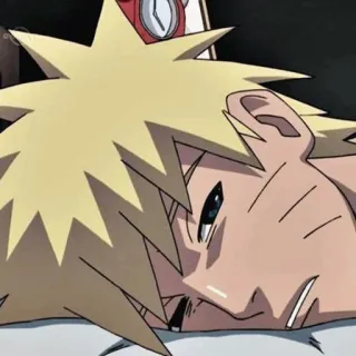 🦊 Naruto Anime, Kreskówka, Śpiący, Naruto Uzumaki, Zmęczony telegram sticker