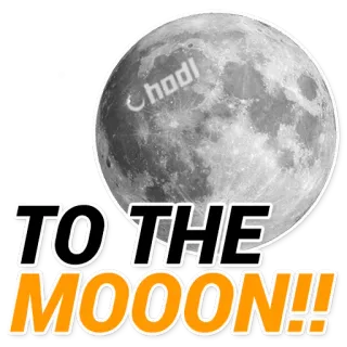 🌕 TO THE MOOON!! hodl luna, criptovaluta, investimento, hodl, finanza, meme telegram sticker